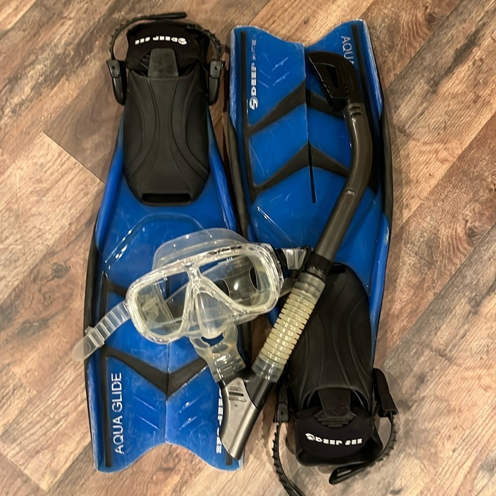 Deep Sea Aqua Glide Family Snorkel Set